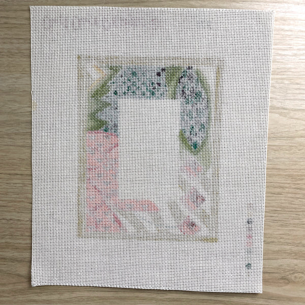 Just Once Designs Geometric Frame needlepoint canvas #FG014 - NextStage Vintage