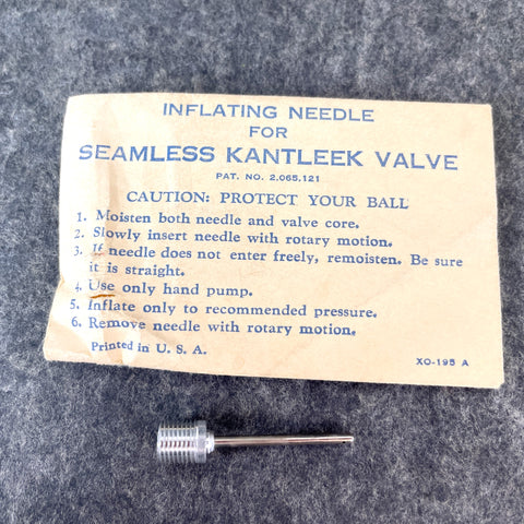 Inflating needle for Seamless Kantleek Valve - 1960s vintage or before - NextStage Vintage