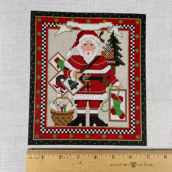 Kelly Clark Classic Stitching Santa needlepoint canvas KCN-S100F - NextStage Vintage