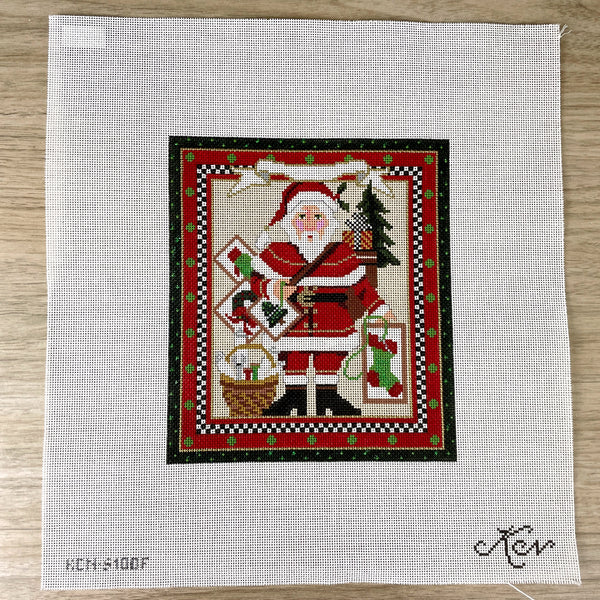 Kelly Clark Classic Stitching Santa needlepoint canvas KCN-S100F - NextStage Vintage