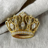 Kenneth Jay Lane for Avon crown brooch - 1980s vintage - NextStage Vintage