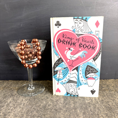 Vintage 1955 King of Hearts Drink Book by Peter Pauper Press – Mid-Century Cocktail Recipes