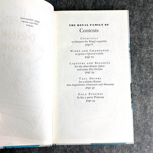 Vintage 1955 King of Hearts Drink Book by Peter Pauper Press – Mid-Century Cocktail Recipes