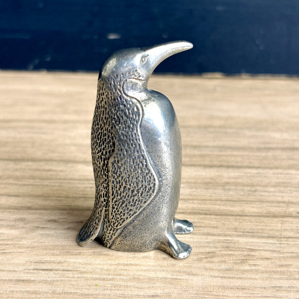 Kirk Steiff Pewter penguin figurine