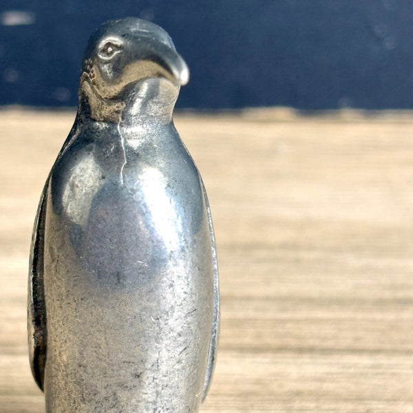 Kirk Steiff Pewter penguin figurine