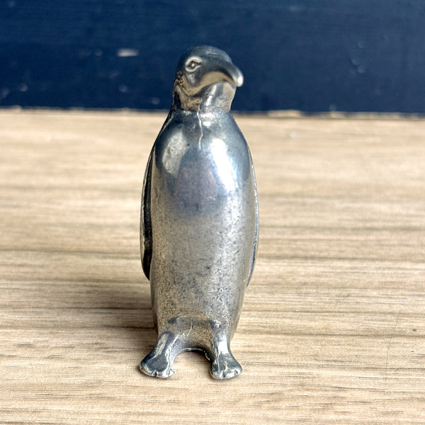 Kirk Steiff Pewter penguin figurine