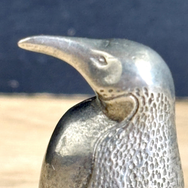 Kirk Steiff Pewter penguin figurine