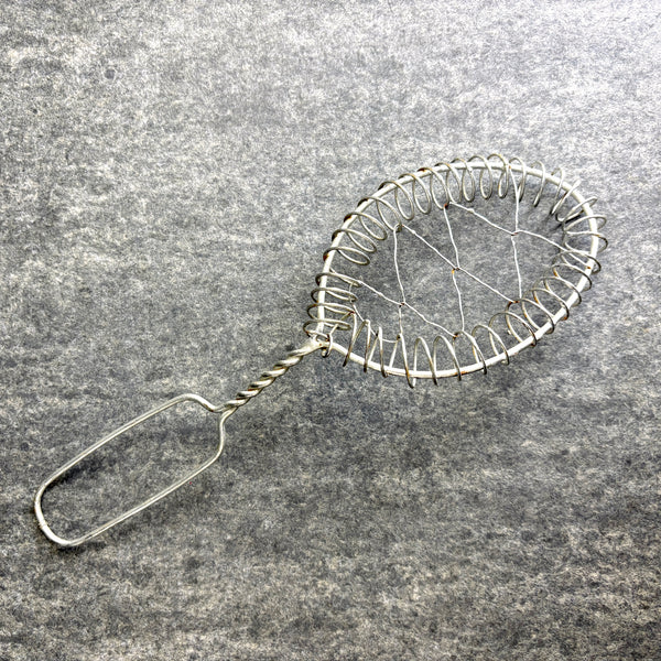 Twisted wire spoon whisk egg beater strainer - 1930s vintage multi-use kitchen tool