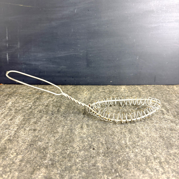 Twisted wire spoon whisk egg beater strainer - 1930s vintage multi-use kitchen tool