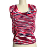 Red, white and blue ombre cable knit pullover vest - size M - NextStage Vintage