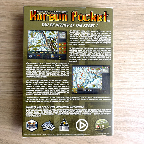 WWII PC games - Korsun Pocket Decisive Battles of WWII, World at War, Uncommon Valor - XP/2000 install