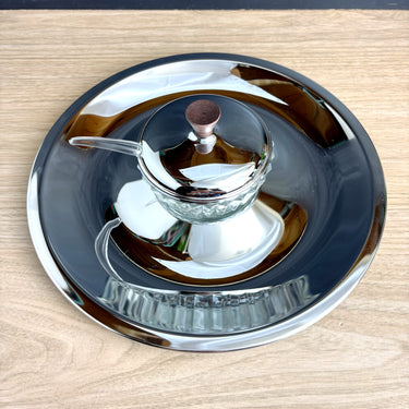 Kromex Chip 'N Dip server 3069-21 - vintage 1970s serveware - NextStage Vintage