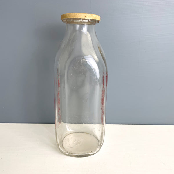 Kusek Bros Farm milk bottle - Palmer, MA - vintage bottle - NextStage Vintage