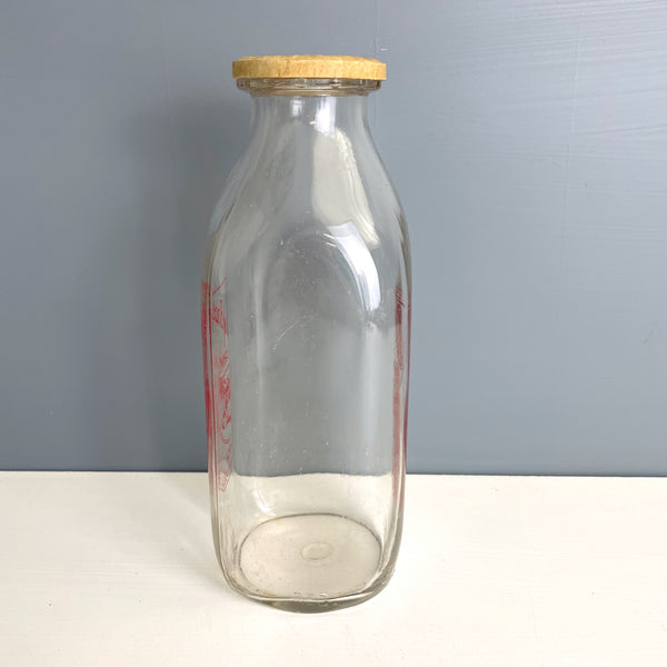 Kusek Bros Farm milk bottle - Palmer, MA - vintage bottle - NextStage Vintage