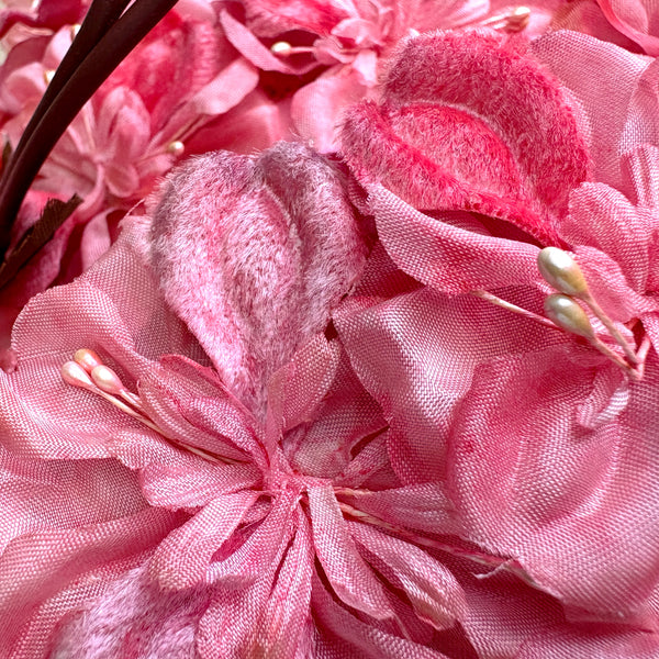 Vintage 1950s Floral Ladies Hat with Velvet Ribbon & Silk Flowers – Union Made – G. Fox & Co. Box