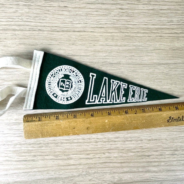 Lake Erie College miniature pennant - vintage college souvenir - NextStage Vintage