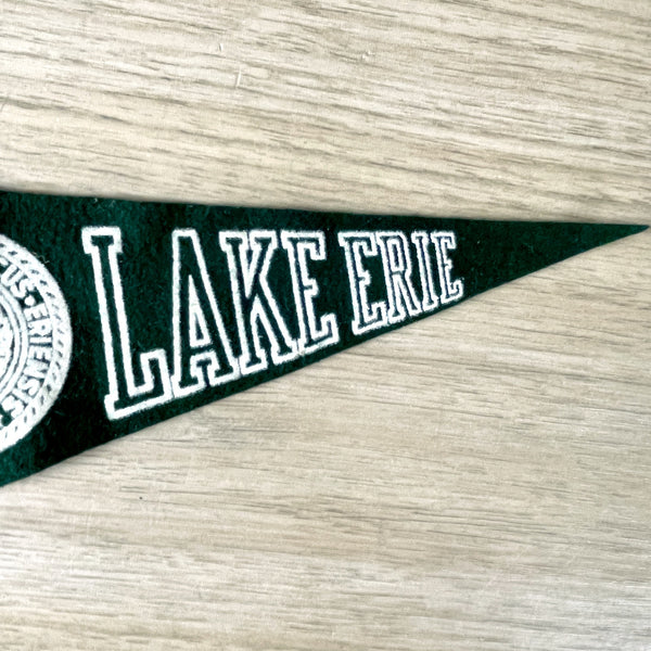 Lake Erie College miniature pennant - vintage college souvenir - NextStage Vintage