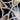 Landau crystal and black enamel / resin Maltese Cross brooch - NextStage Vintage