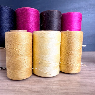 Lot of 9 Vintage 1950s Large Thread Spools - Kismet & Mixed Brands - Sewing Notions - Craft Supply Display - NextStage Vintage