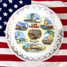 Las Vegas Nevada souvenir plate - 1950s road trip travel souvenir - NextStage Vintage