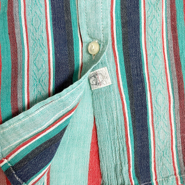 Lauren Jeans Co southwest colors gauze button down shirt - NextStage Vintage