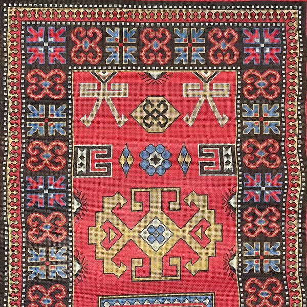 Lee's Needle Arts Turkish runner rug needlepoint canvas - NextStage Vintage