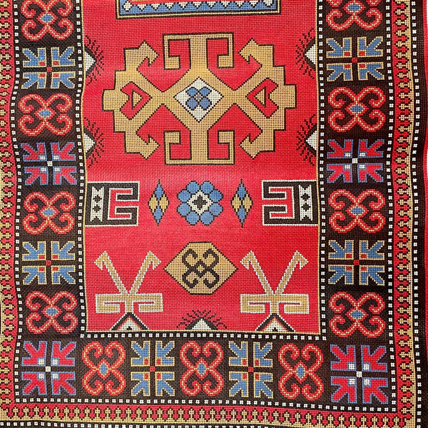 Lee's Needle Arts Turkish runner rug needlepoint canvas - NextStage Vintage