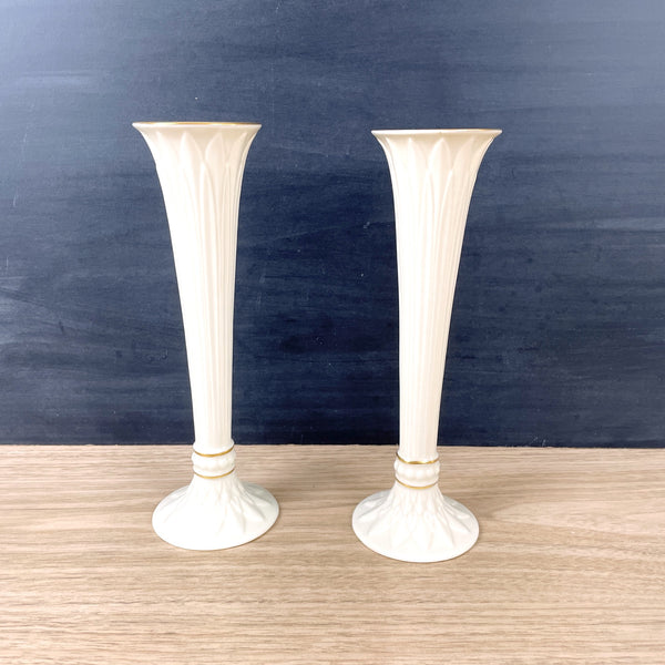 Lenox Tivoli bud vases - a pair - 1960s vintage - NextStage Vintage