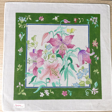 Traditions Betty Smith lilies needlepoint canvas - #795 - NextStage Vintage