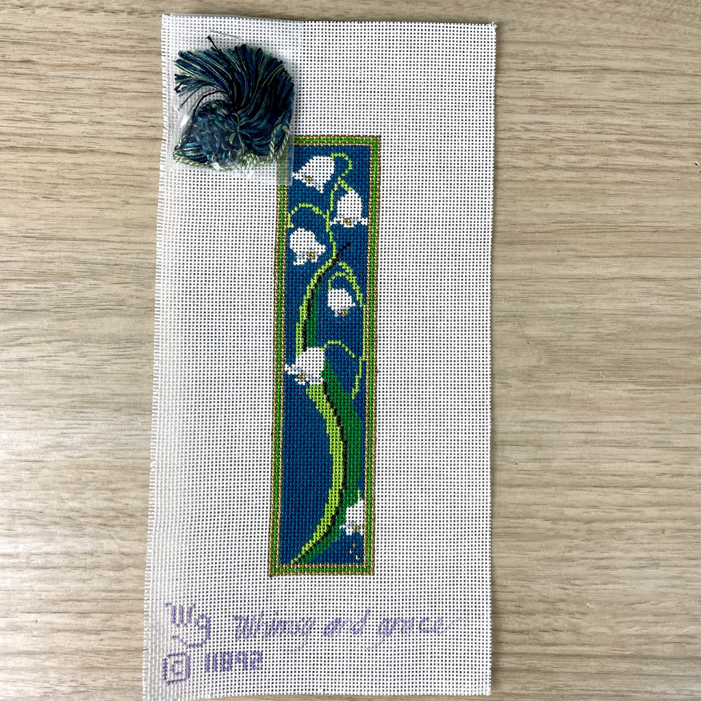 Whimsy and Grace bookmark - Lily of the Valley needlepoint canvas #WG11892 - NextStage Vintage