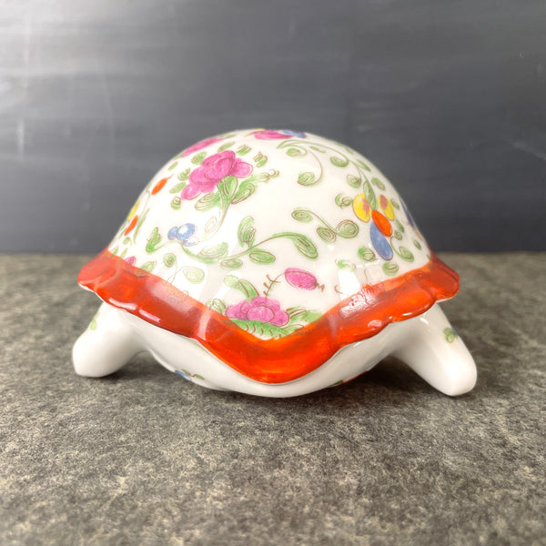 Chamart Limoges turtle trinket box - vintage fine porcelain - NextStage Vintage
