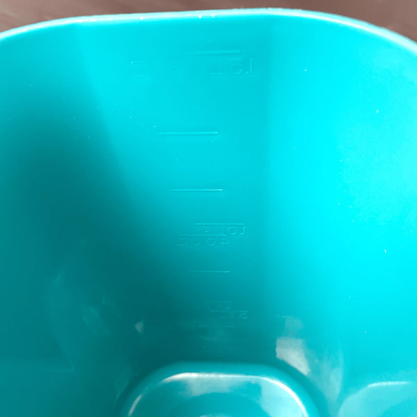 Lipton Iced Tea aqua plastic pitcher - 1970s vintage - NextStage Vintage