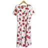 Vintage 1980s white floral fit and flare midi dress - size 14P - NextStage Vintage