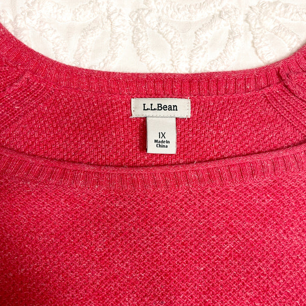 L.L. Bean textured cotton long sleeves sweater - size 1X - NextStage Vintage