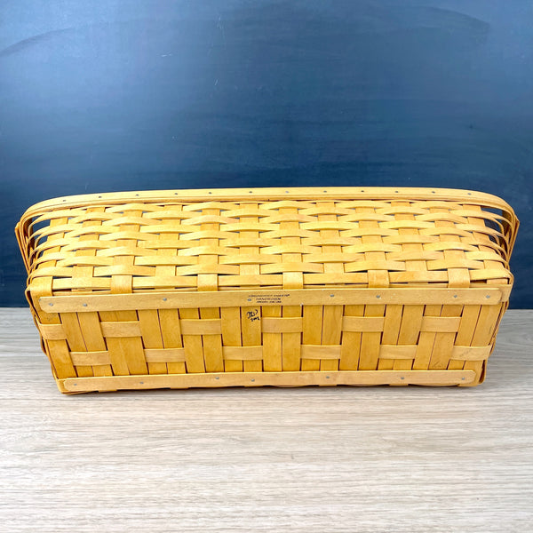 Longaberger Window Box Basket with protectors - 2002 - NextStage Vintage