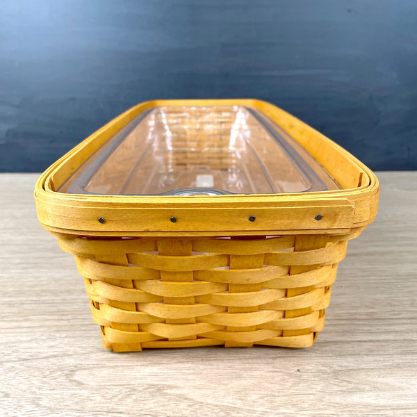 Longaberger Window Box Basket with protectors - 2002 - NextStage Vintage