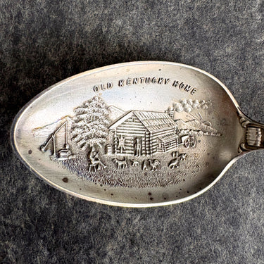 Old Kentucky Home Louisville Sterling Spoon - Antique Souvenir - NextStage Vintage