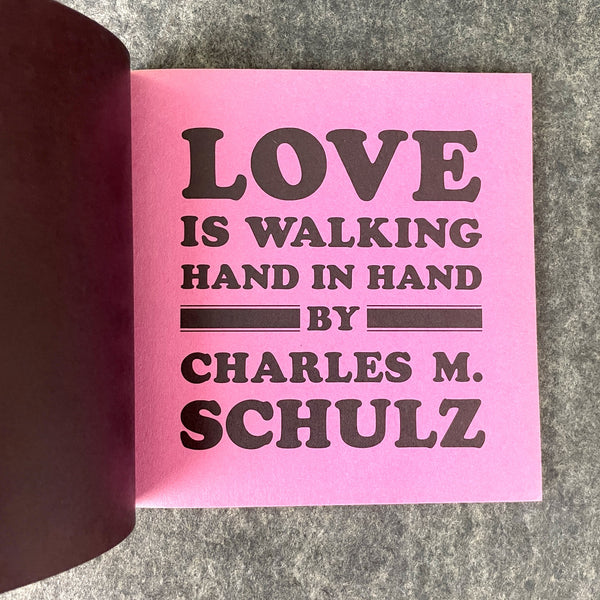 Love Is Walking Hand In Hand by Charles M. Shulz - 1971 softcover - NextStage Vintage