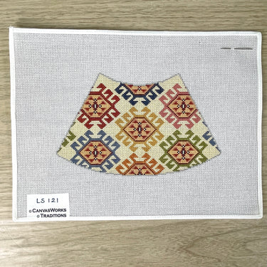 CanvasWorks Traditions Shirvan shade needlepoint canvas #LS121 - NextStage Vintage