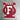 Letterman varsity letter patch "F” - music band- vintage maroon and gray felt lyre - NextStage Vintage