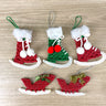 Macrame Christmas ornaments - set of 5 - 80s vintage - NextStage Vintage