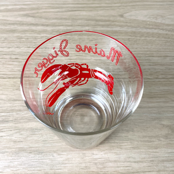Maine Jigger kitsch barware glass - vintage souvenir - NextStage Vintage