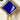 Marena blue and gold clip on earrings - W Germany vintage - NextStage Vintage