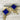 Marena blue and gold clip on earrings - W Germany vintage - NextStage Vintage
