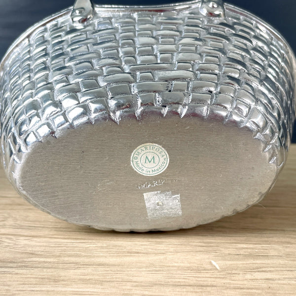 Mariposa small metal handled basket - NextStage Vintage