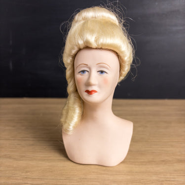 Vintage Doll Kit Mark Farmer - Bisque Porcelain Doll Parts - Gibson Girl Doll Head Arms Legs - Unfinished Doll Making Project OOAK Supply