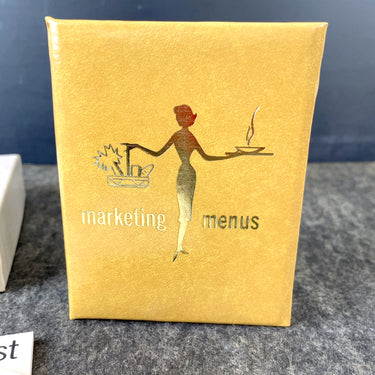 Stylecraft Marketing Menus memo pad folio - new in box 1960s vintage - NextStage Vintage