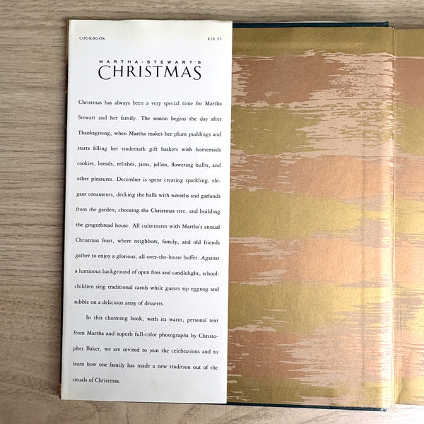 Martha Stewart's Christmas: Entertaining, Decorating, and Giving - 1989 with dust jacket