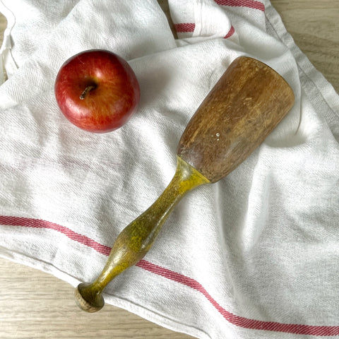 Antique wood potato masher - antique kitchenware - NextStage Vintage