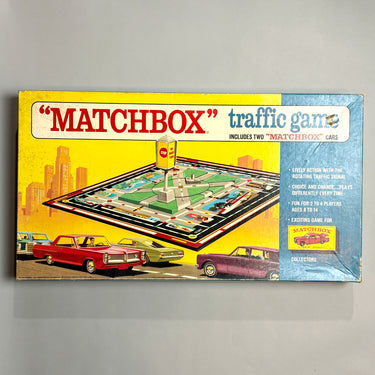 1968 Matchbox Traffic Game - all pieces, instructions, 1 car - NextStage Vintage